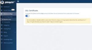 how to activate teh SSL